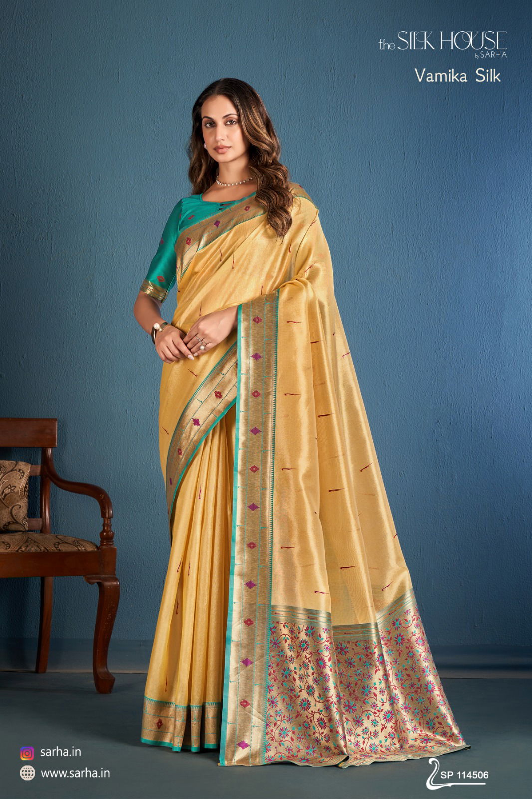 Vamika Silk By Sarha Tissue Wedding Wear Saree Exporters In India